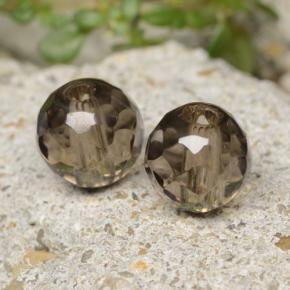 2.78 ctw Brown Smoky Quartz Stones, Natural Smoky Quartz in Drilled Faceted Sphere Shape for Sale