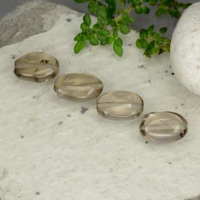 1.3ct Oval Cabochon with Hole Brown Smoky Quartz Gem for sale 1.3ct Oval Cabochon with Hole Brown Smoky Quartz Gem (ID: 479714)