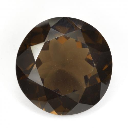 17.6mm Round Brown Smoky Quartz from Brazil, Weight of 16.05ct, Natural untreated Gemstone in VVS Clarity, 1pc Round Facet Smoky Quartz - Color: Medium Brown, Mohs Hardness of 7 suitable for daily wear jewelry, Photo A
