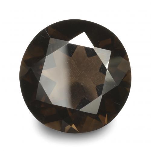 16.09 ct Brown Smoky Quartz Stone, Natural Smoky Quartz in Round Facet Shape for Sale