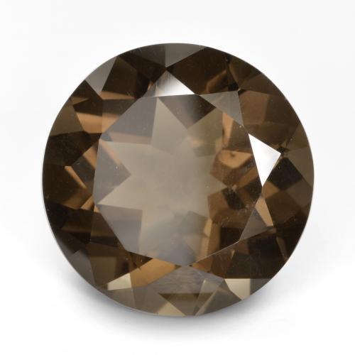 16.66 ct Brown Smoky Quartz Stone, Natural Smoky Quartz in Round Facet Shape for Sale