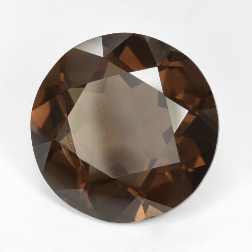 14.13 ct Brown Smoky Quartz Stone, Natural Smoky Quartz in Round Facet Shape for Sale