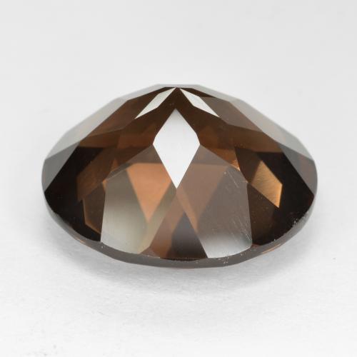 Smoky Quartz Gemstone in 17 mm (calibrated) Size for Sale, Smoky Quartz Stone in Medium Brown Color