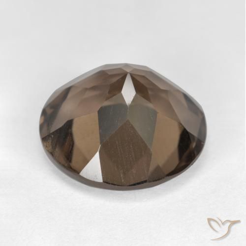 Smoky Quartz Gemstone in 13 mm (calibrated) Size for Sale, Smoky Quartz Stone in Warm Brown Color