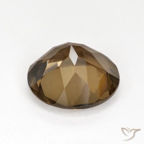 Smoky Quartz Gemstone in 12 mm (calibrated) Size for Sale, Smoky Quartz Stone in Warm Brown Color