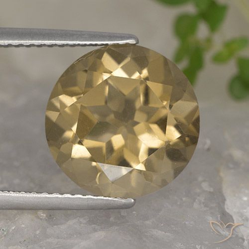 5.35ct Natural Medium-Light Brown Smoky Quartz, Round, VVS-VS