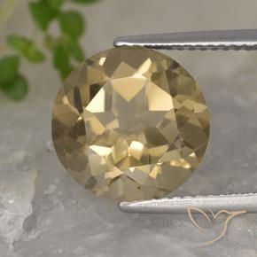 5.35 ct Brown Smoky Quartz Stone, Natural Smoky Quartz in Round Facet Shape for Sale