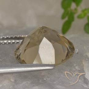 Smoky Quartz Gemstone in 12 mm (calibrated) Size for Sale, Smoky Quartz Stone in Medium-Light Brown Color