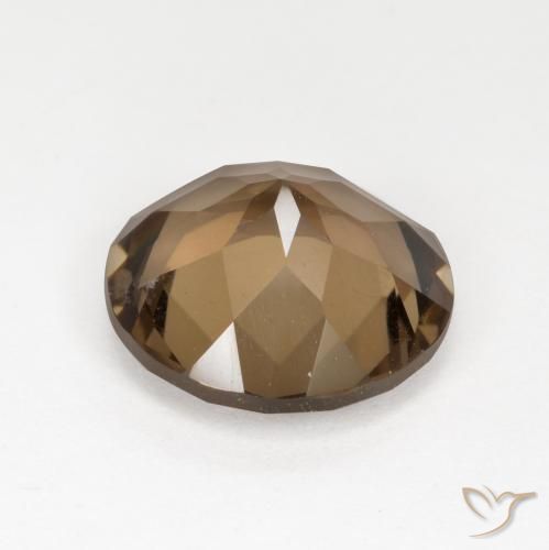 Smoky Quartz Gemstone in 12 mm (calibrated) Size for Sale, Smoky Quartz Stone in Light Mocha Color