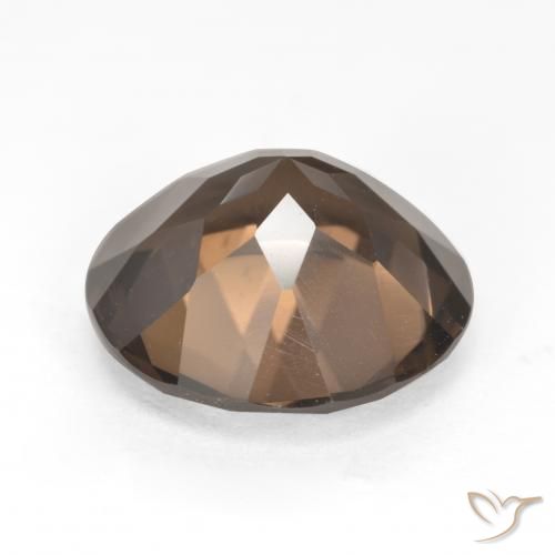 Smoky Quartz Gemstone in 12 mm (calibrated) Size for Sale, Smoky Quartz Stone in Medium Brown Color