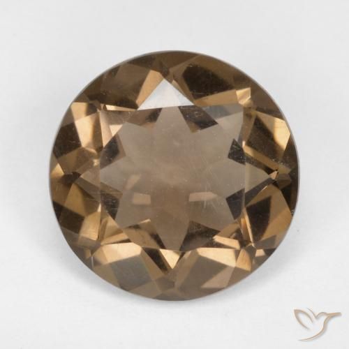 4.46 ct Round Cut Smoky Quartz, 11.9 mm From Brazil, Photo A