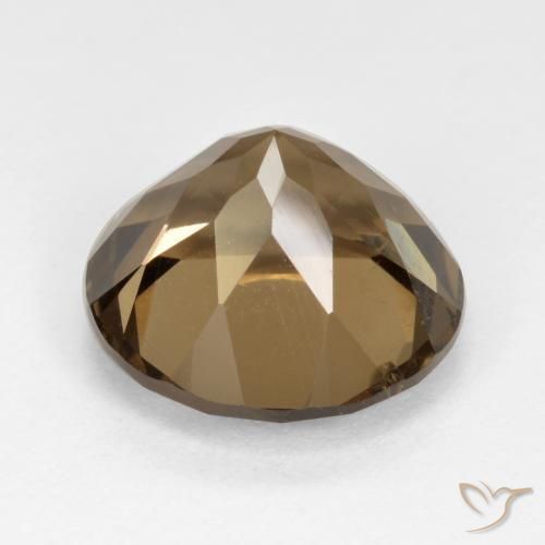 Smoky Quartz Gemstone in 12 mm (calibrated) Size for Sale, Smoky Quartz Stone in Medium-Light Brown Color