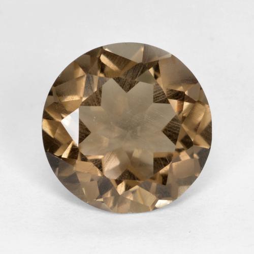 4.63ct Round Light Brown Smoky Quartz from Brazil, Dimension 11.7mm, Natural untreated Gemstone, VS Clarity, 1pc Round Facet Smoky Quartz, Mohs Hardness of 7 suitable for daily wear jewelry, Photo A