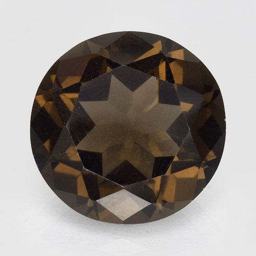 4.2ct Round Facet Brown Smoky Quartz Gem for sale 4.2ct Round Facet Brown Smoky Quartz Gem (ID: 503796)