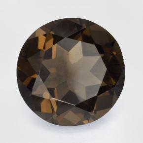 4.19 ct Brown Smoky Quartz Stone, Natural Smoky Quartz in Round Facet Shape for Sale
