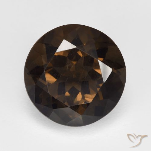 5.80ct Natural Brown Smoky Quartz, Round, VVS
