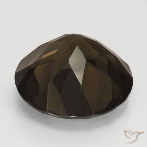 Smoky Quartz Gemstone in 18 mm (calibrated) Size for Sale, Smoky Quartz Stone in Dark Brown Color