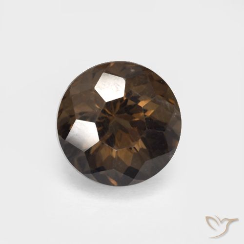 3.55ct Natural Brown Smoky Quartz, Round, VVS