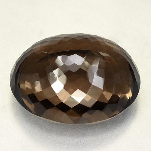 Smoky Quartz Gemstone in 32.3 x 26.4 mm Size for Sale, Smoky Quartz Stone in Brown Color