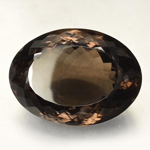 165.26 ct Brown Smoky Quartz Stone, Natural Smoky Quartz in Oval Portuguese-Cut Shape for Sale