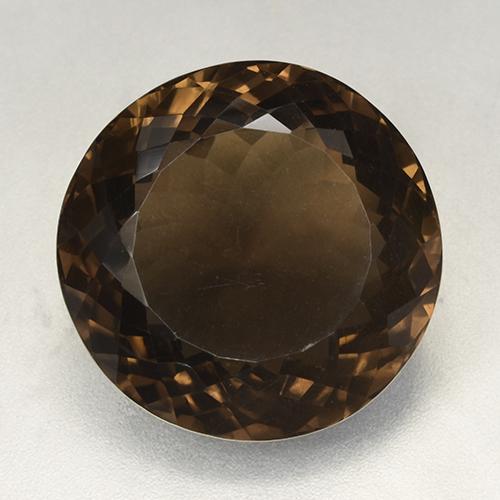 52.49 ct Brown Smoky Quartz Stone, Natural Smoky Quartz in Round Portuguese-Cut Shape for Sale