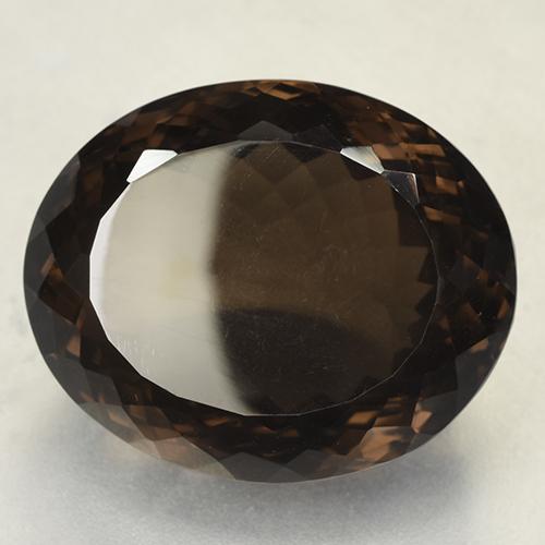 Medium Brown Дымчатый Кварц Камень - 90.6ct Овальная Португальская Огранка (ID: 508838)