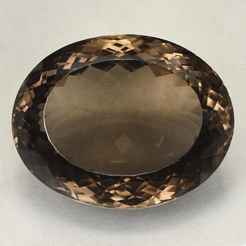 Brown Smoky Quartz Gem - 106.9ct Oval Portuguese-Cut (ID: 508840)