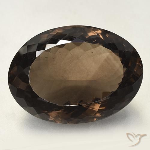 Medium Brown Дымчатый Кварц Камень - 105ct Овальная Португальская Огранка (ID: 508842)