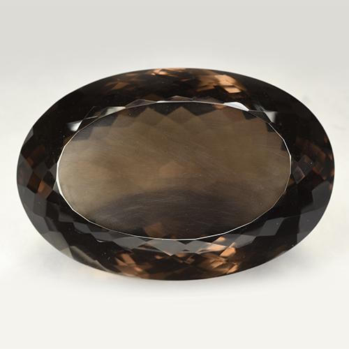 Chocolate Brown Дымчатый Кварц Камень - 246.2ct Овальная Португальская Огранка (ID: 508845)