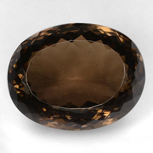 Marrón Cuarzo Ahumado Gema - 76.2ct Corte Portuguesa en Forma Óvalo (ID: 509154)