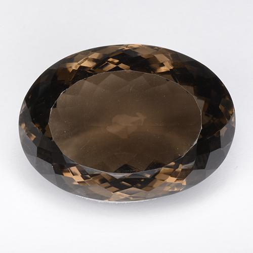 64.03 ct Brown Smoky Quartz Stone, Natural Smoky Quartz in Oval Portuguese-Cut Shape for Sale