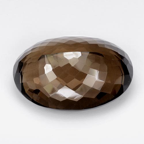Smoky Quartz Gemstone in 31.5 x 22.8 mm Size for Sale, Smoky Quartz Stone in Brown Color