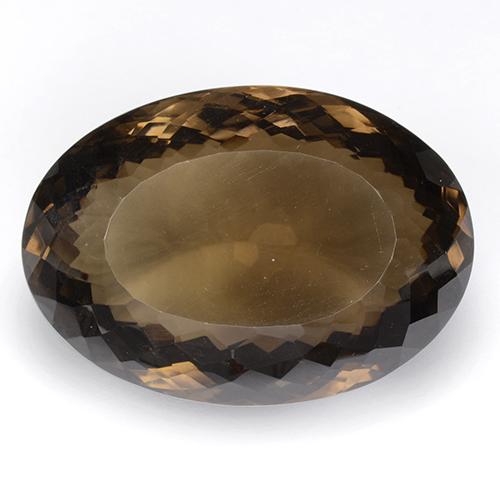 Marrón Cuarzo Ahumado Gema - 95ct Corte Portuguesa en Forma Óvalo (ID: 509160)