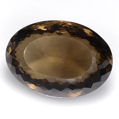 94.99 ct Brown Smoky Quartz Stone, Natural Smoky Quartz in Oval Portuguese-Cut Shape for Sale