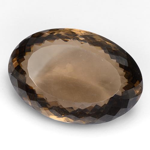 Brown Smoky Quartz Gem - 68.9ct Oval Portuguese-Cut (ID: 509165)