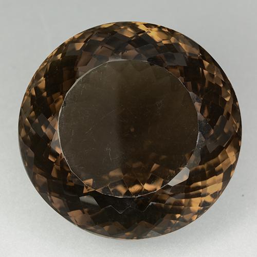 Medium Brown Rauchquarz Edelstein - 138.2ct Rund Portugiesischer Schliff (ID: 509170)