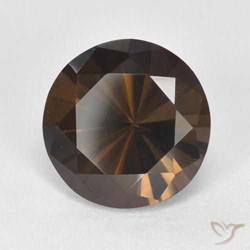 6.38 ct Brown Smoky Quartz Stone, Natural Smoky Quartz in Diamond-Cut Shape for Sale
