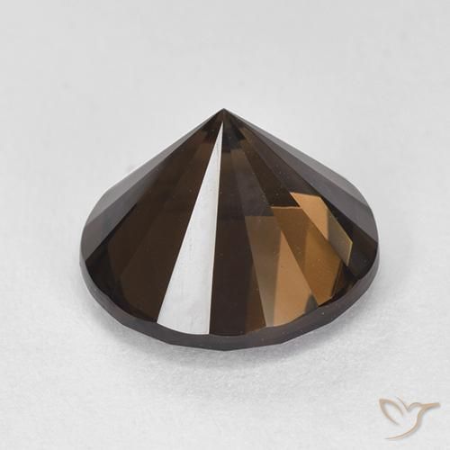 Smoky Quartz Gemstone in 12 mm (calibrated) Size for Sale, Smoky Quartz Stone in Reddish Brown Color