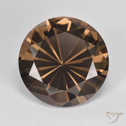 Hickory Brown Rauchquarz Edelstein - 8.2ct Diamanten-Schliff (ID: 511986)