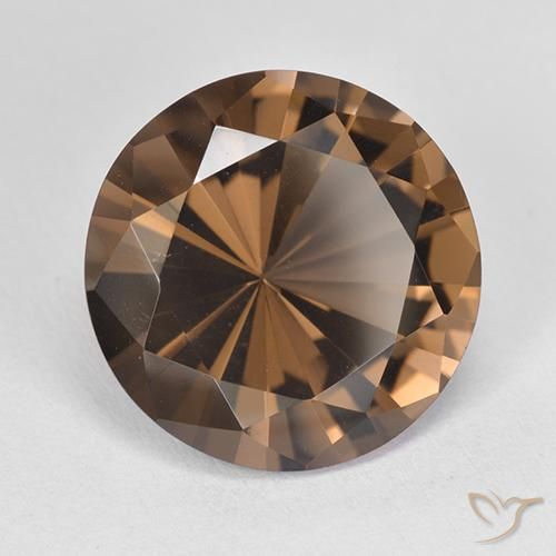8.22 ct Brown Smoky Quartz Stone, Natural Smoky Quartz in Diamond-Cut Shape for Sale