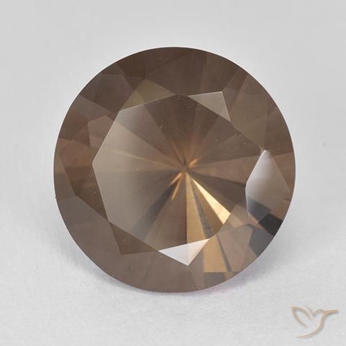 8.18 ct Brown Smoky Quartz Stone, Natural Smoky Quartz in Diamond-Cut Shape for Sale