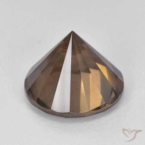 Smoky Quartz Gemstone in 13 mm (calibrated) Size for Sale, Smoky Quartz Stone in Hickory Brown Color