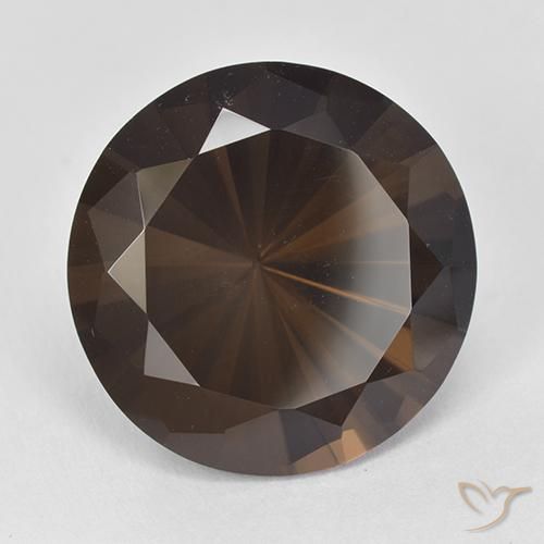11.19 ct Brown Smoky Quartz Stone, Natural Smoky Quartz in Diamond-Cut Shape for Sale