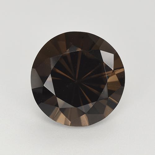 3.91 ct Brown Smoky Quartz Gemstone, Smoky Quartz Gem in Diamond-Cut Shape for Sale.