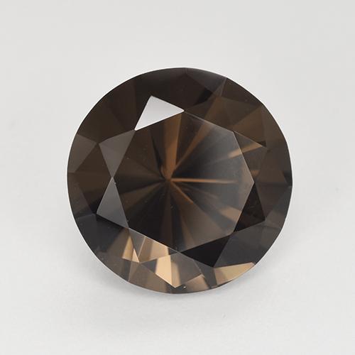 4.96 ct Brown Smoky Quartz Stone, Natural Smoky Quartz in Diamond-Cut Shape for Sale
