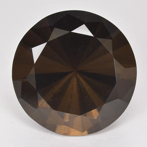 Hickory Brown Smoky Quartz Gem - 16.7ct Diamond-Cut (ID: 513222)