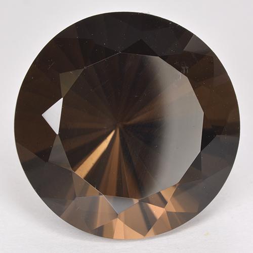 Hickory Brown Smoky Quartz Gem - 22.1ct Diamond-Cut (ID: 513223)