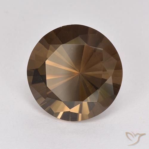 4.89 ct Brown Smoky Quartz Stone, Natural Smoky Quartz in Diamond-Cut Shape for Sale