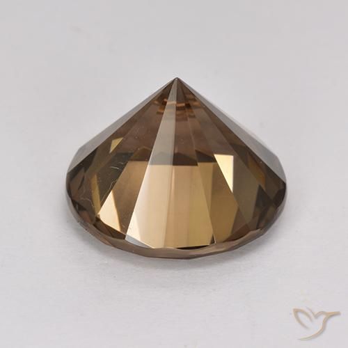 Smoky Quartz Gemstone in 12 mm (calibrated) Size for Sale, Smoky Quartz Stone in Medium Brown Color