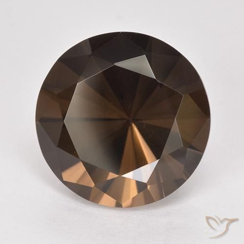 8.35 ct Brown Smoky Quartz Stone, Natural Smoky Quartz in Diamond-Cut Shape for Sale